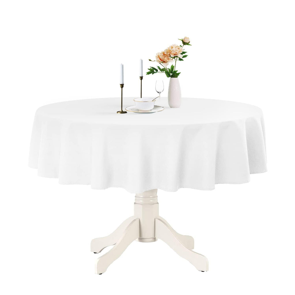 Romanstile Round Tablecloth 70 Inch, Navy Blue