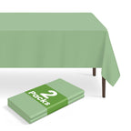 6 Pack Disposable Blue Gingham Plastic Tablecloth, 54 x 108 Inch