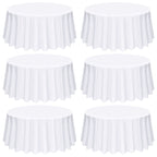 10 Pack Navy Blue Round Tablecloths 90 Inch, Polyester Round Table Cloth Circle Bulk Linen Washable Table Cloth Stain and Wrinkle Resistant Circle Table Cover for Wedding Party Dining Banquet
