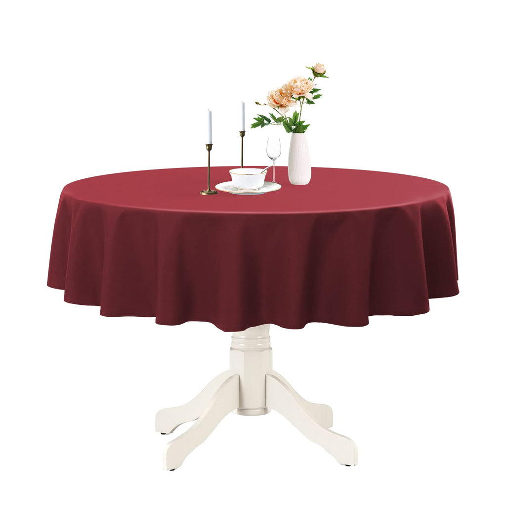 Romanstile Round Tablecloth 70 Inch, Navy Blue
