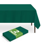 6 Pack Disposable Blue Gingham Plastic Tablecloth, 54 x 108 Inch
