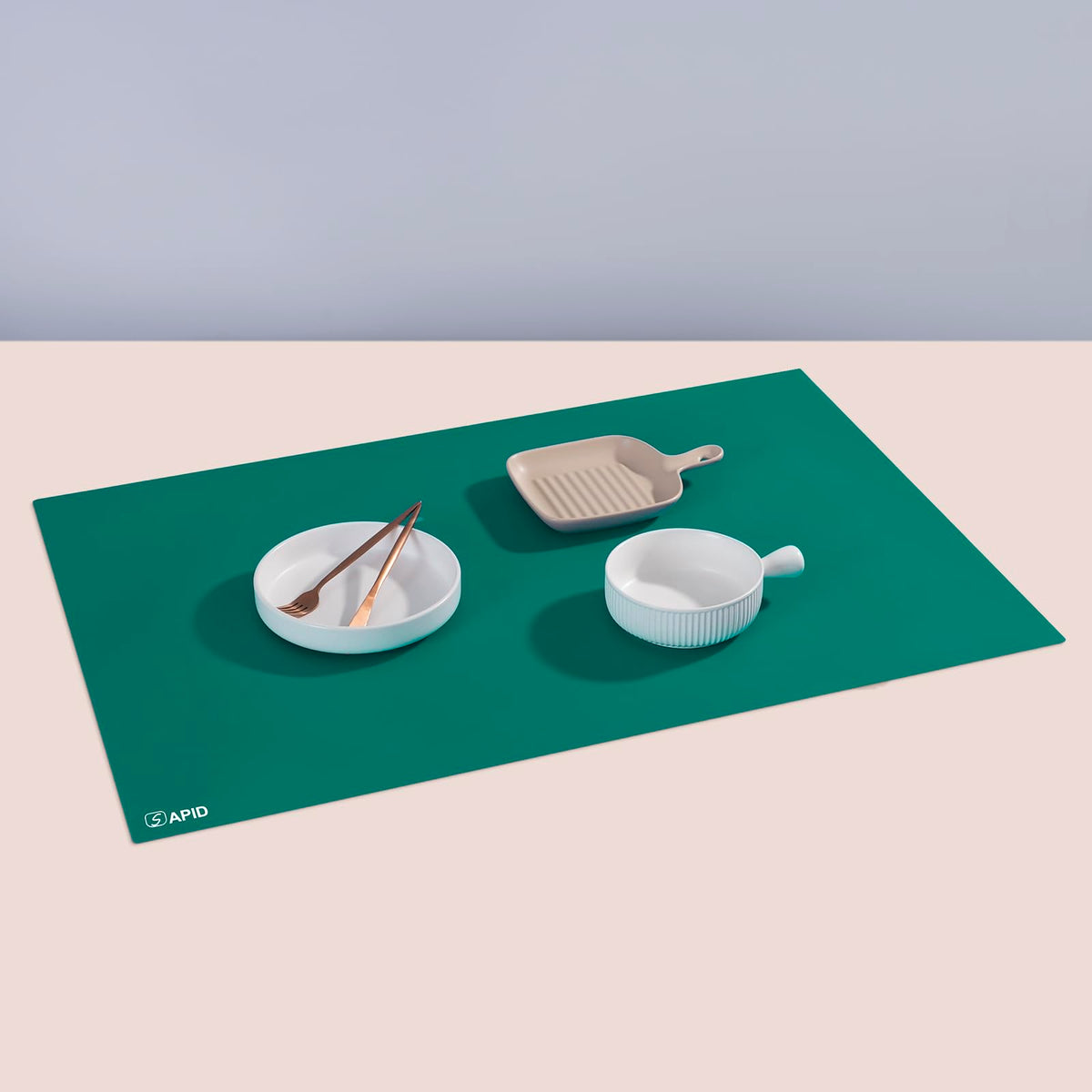 1.5MM Extra Thick Placemats Large Silicone Mat Heat Resistant Table Mat