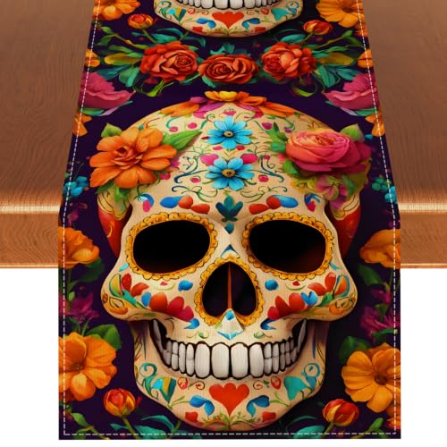 Rvsticty Fall Table Runner,Autumn Thanksgiving Decorations for Home Decor