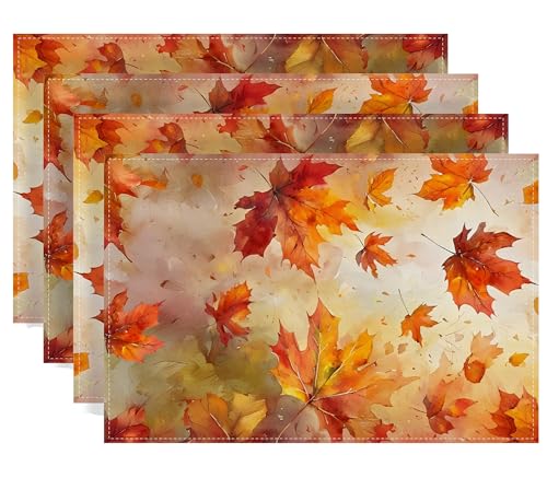 Rvsticty Fall Table Runner,Autumn Thanksgiving Decorations for Home Decor