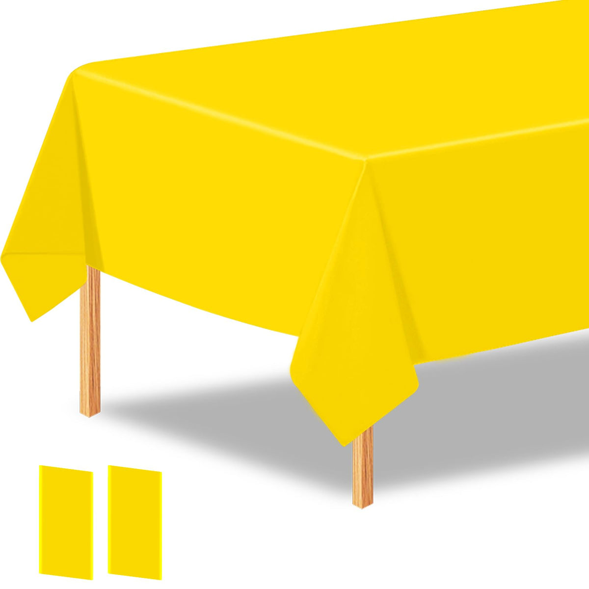 6 Packs Plastic Pastel Color Tablecloths,Assorted Color Table Cloth Disposable Rectangle Table Covers for for Birthday Baby Shower Wedding Princess Ice Cream(54" x 108")