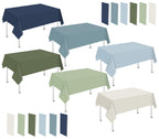 Whaline 24Pcs Neon Color Plastic Tablecloth, 6 Fluorescent Colors