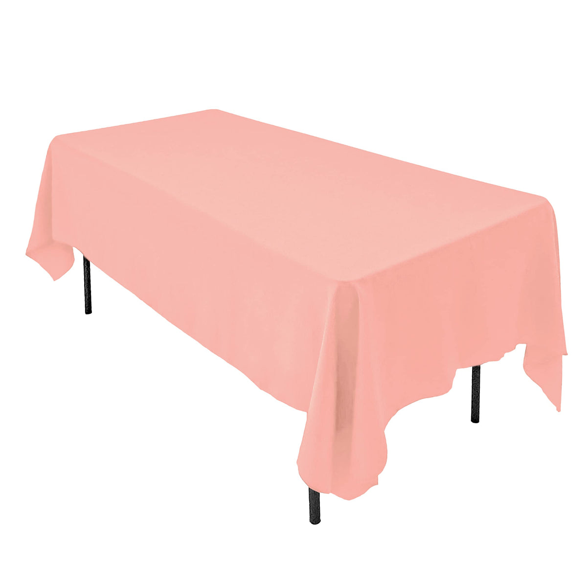 AK TRADING CO. 60 x 102-Inch Rectangular Polyester Tablecloth - Made in USA - Wrinkle-Resistant, Flame Retardant, Durable Party Table Cover, Banquet Tablecloth, Wedding Table Cover - Light Blue