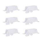 Fokitut 2 Pack Waterproof Rectangle Tablecloth, 60x120 Inch,Stain Resistant and Wrinkle Polyester Table Cloth, Fabric Table Cover for Kitchen Dining, Wedding, Party, Holiday Dinner-White