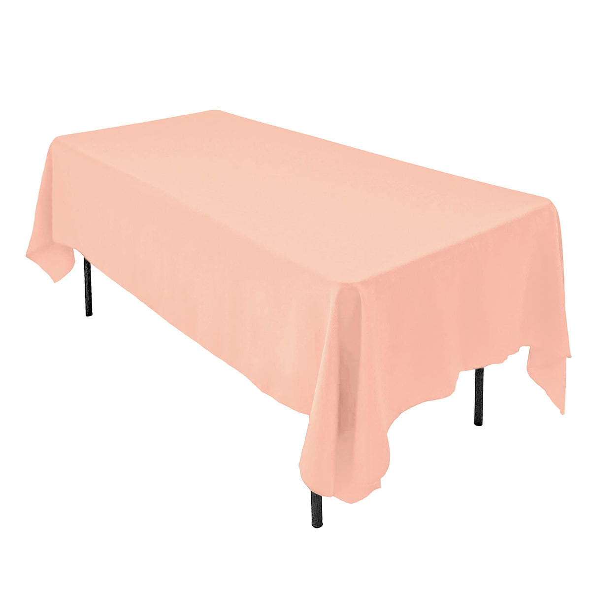 AK TRADING CO. 60 x 102-Inch Rectangular Polyester Tablecloth - Made in USA - Wrinkle-Resistant, Flame Retardant, Durable Party Table Cover, Banquet Tablecloth, Wedding Table Cover - Light Blue