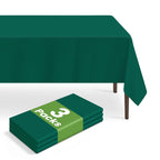 6 Pack Disposable Blue Gingham Plastic Tablecloth, 54 x 108 Inch