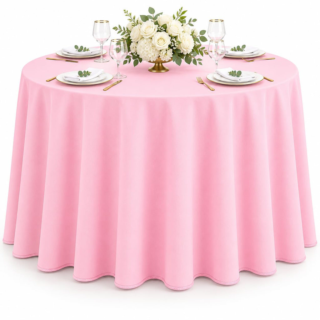AK TRADING CO. 60 x 102-Inch Rectangular Polyester Tablecloth - Made in USA - Wrinkle-Resistant, Flame Retardant, Durable Party Table Cover, Banquet Tablecloth, Wedding Table Cover - Light Blue
