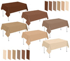 Whaline 24Pcs Neon Color Plastic Tablecloth, 6 Fluorescent Colors