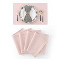 4 Piece 12 x 18 inch Soft Faux Linen Place Mats Heat Resistant Dining Table Place Mats Cloth Kitchen Table Mats 12x18 Dark Purple