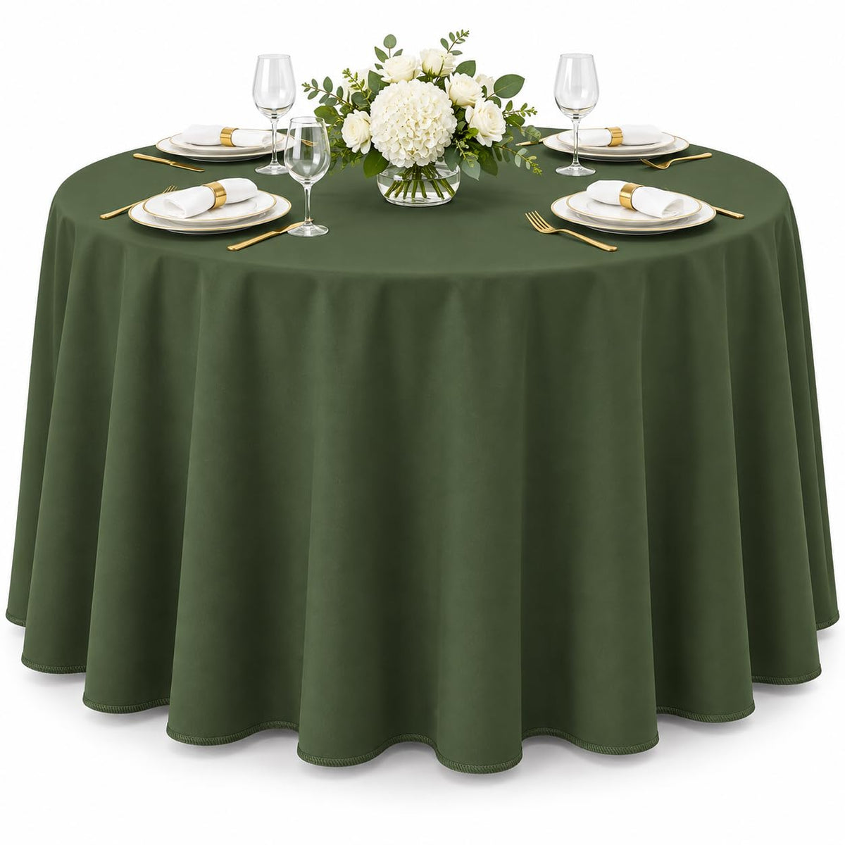 AK TRADING CO. 60 x 102-Inch Rectangular Polyester Tablecloth - Made in USA - Wrinkle-Resistant, Flame Retardant, Durable Party Table Cover, Banquet Tablecloth, Wedding Table Cover - Light Blue