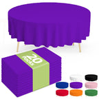 Pureegg 20 Pack Sage Green Disposable Plastic Tablecloth 54x108 Inch