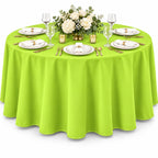 AK TRADING CO. 60 x 102-Inch Rectangular Polyester Tablecloth - Made in USA - Wrinkle-Resistant, Flame Retardant, Durable Party Table Cover, Banquet Tablecloth, Wedding Table Cover - Light Blue