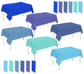 Whaline 24Pcs Neon Color Plastic Tablecloth, 6 Fluorescent Colors