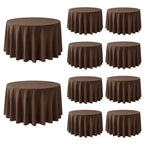10 Pack Black Tablecloths 60 x 126 Inch for 8 Foot Rectangle Tables