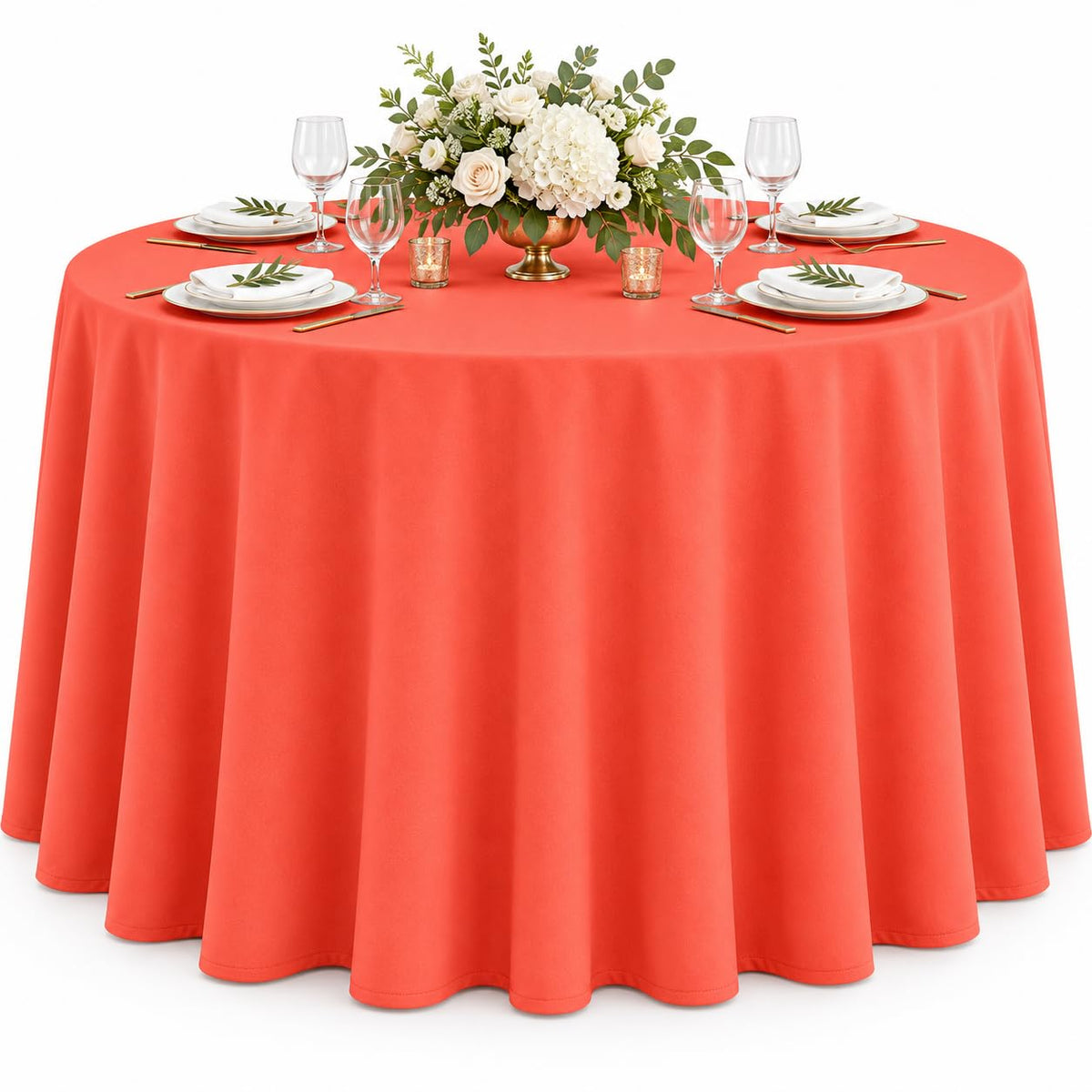 AK TRADING CO. 60 x 102-Inch Rectangular Polyester Tablecloth - Made in USA - Wrinkle-Resistant, Flame Retardant, Durable Party Table Cover, Banquet Tablecloth, Wedding Table Cover - Light Blue