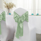 Horbaunal 12 Pack Sage Green Satin Table Runner 12 x 108 Inch
