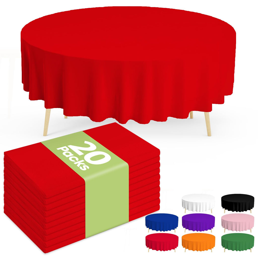 Pureegg 20 Pack Sage Green Disposable Plastic Tablecloth 54x108 Inch