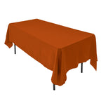 AK TRADING CO. 60 x 102-Inch Rectangular Polyester Tablecloth - Made in USA - Wrinkle-Resistant, Flame Retardant, Durable Party Table Cover, Banquet Tablecloth, Wedding Table Cover - Light Blue