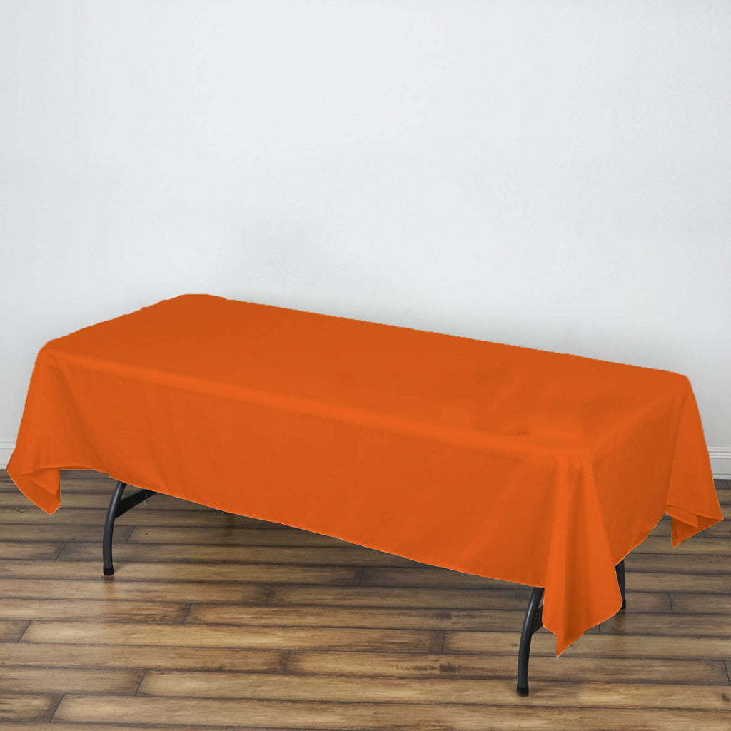 AK TRADING CO. 60 x 102-Inch Rectangular Polyester Tablecloth - Made in USA - Wrinkle-Resistant, Flame Retardant, Durable Party Table Cover, Banquet Tablecloth, Wedding Table Cover - Light Blue