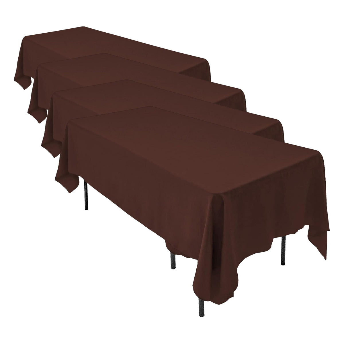 AK TRADING CO. 60 x 102-Inch Rectangular Polyester Tablecloth - Made in USA - Wrinkle-Resistant, Flame Retardant, Durable Party Table Cover, Banquet Tablecloth, Wedding Table Cover - Light Blue