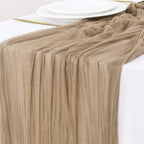 Blue Cheesecloth Table Runner Fall Boho Wedding Birthday Party Home Decor