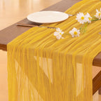 Blue Cheesecloth Table Runner Fall Boho Wedding Birthday Party Home Decor