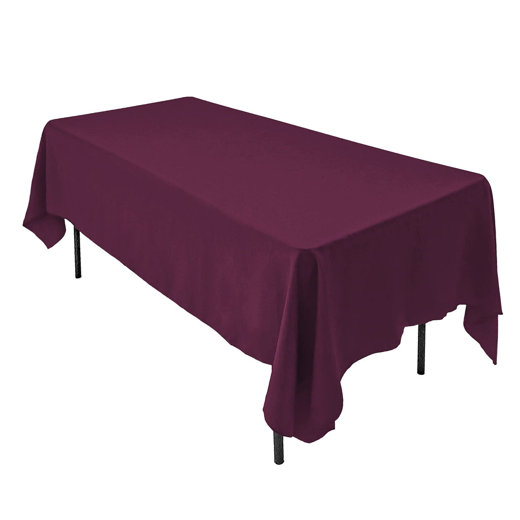 AK TRADING CO. 60 x 102-Inch Rectangular Polyester Tablecloth - Made in USA - Wrinkle-Resistant, Flame Retardant, Durable Party Table Cover, Banquet Tablecloth, Wedding Table Cover - Light Blue