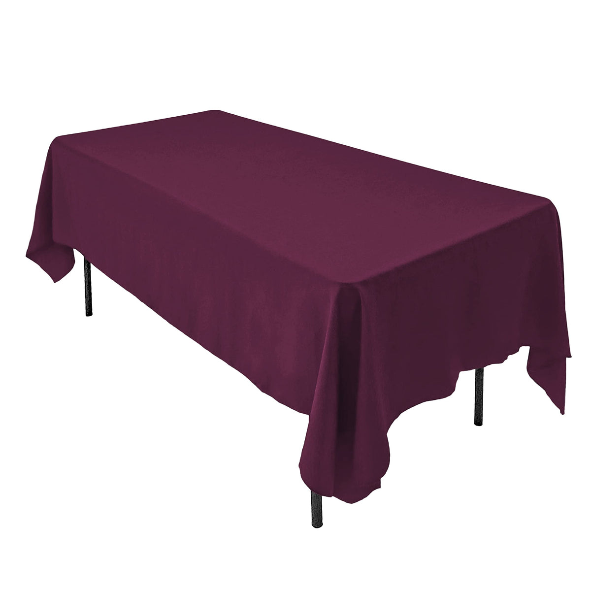 AK TRADING CO. 60 x 102-Inch Rectangular Polyester Tablecloth - Made in USA - Wrinkle-Resistant, Flame Retardant, Durable Party Table Cover, Banquet Tablecloth, Wedding Table Cover - Light Blue