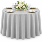 AK TRADING CO. 60 x 102-Inch Rectangular Polyester Tablecloth - Made in USA - Wrinkle-Resistant, Flame Retardant, Durable Party Table Cover, Banquet Tablecloth, Wedding Table Cover - Light Blue