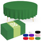 Pureegg 20 Pack Sage Green Disposable Plastic Tablecloth 54x108 Inch