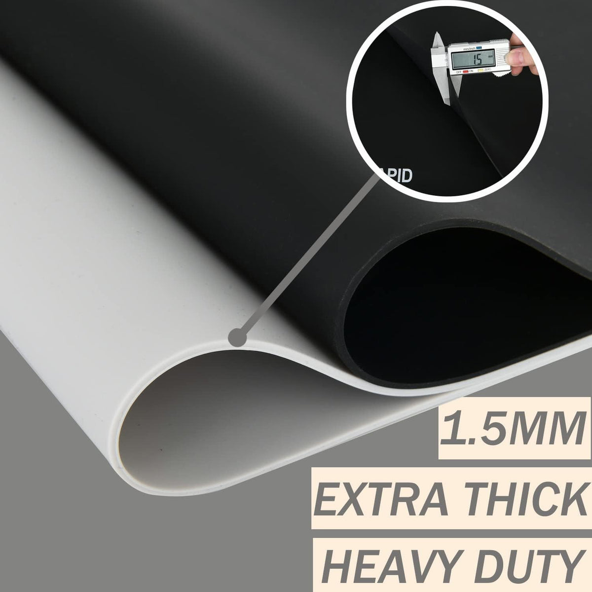 1.5MM Extra Thick Placemats Large Silicone Mat Heat Resistant Table Mat