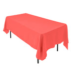 AK TRADING CO. 60 x 102-Inch Rectangular Polyester Tablecloth - Made in USA - Wrinkle-Resistant, Flame Retardant, Durable Party Table Cover, Banquet Tablecloth, Wedding Table Cover - Light Blue