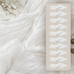 FEXIA Beige Cheesecloth Table Runner Gauze Rustic Boho Party Decoration