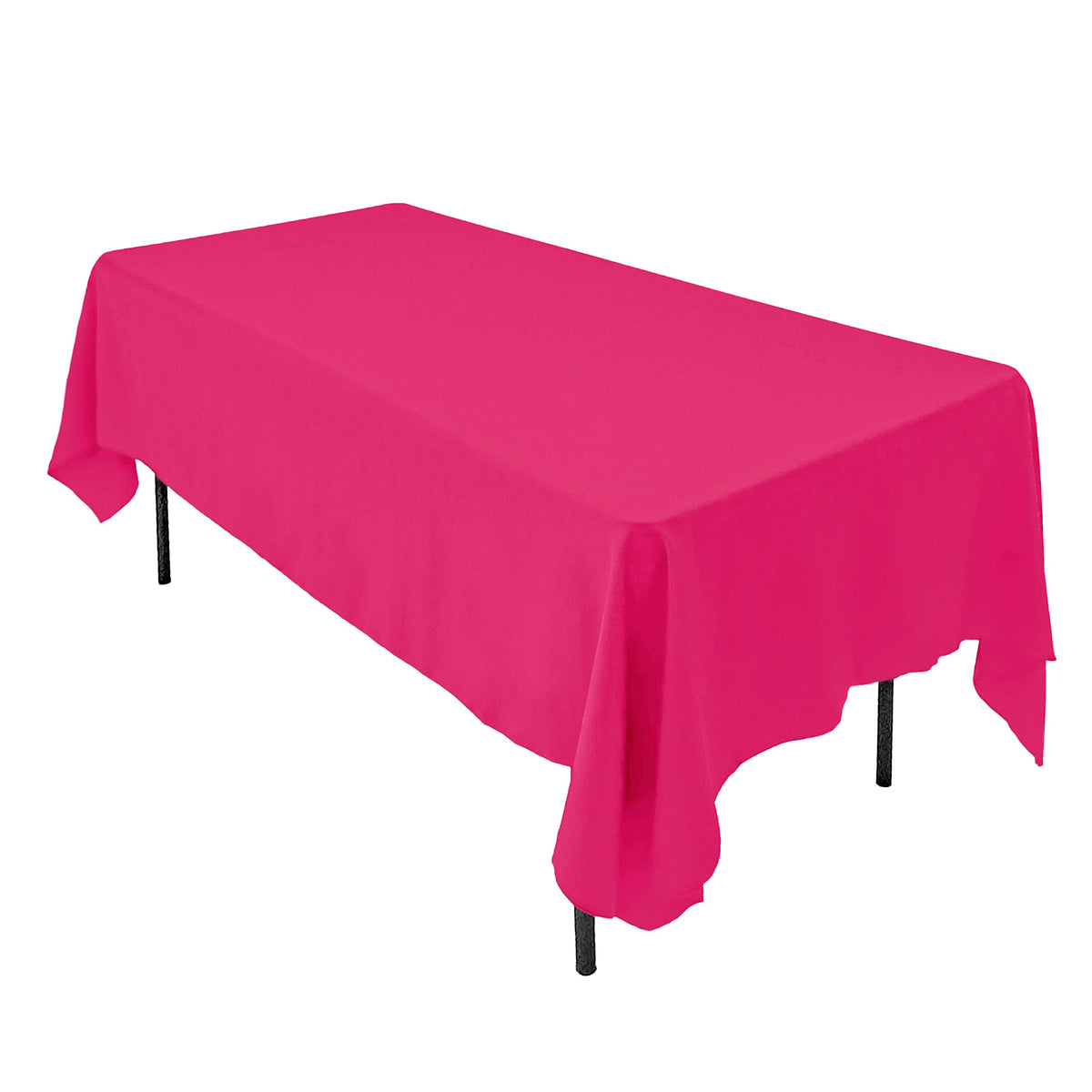 AK TRADING CO. 60 x 102-Inch Rectangular Polyester Tablecloth - Made in USA - Wrinkle-Resistant, Flame Retardant, Durable Party Table Cover, Banquet Tablecloth, Wedding Table Cover - Light Blue
