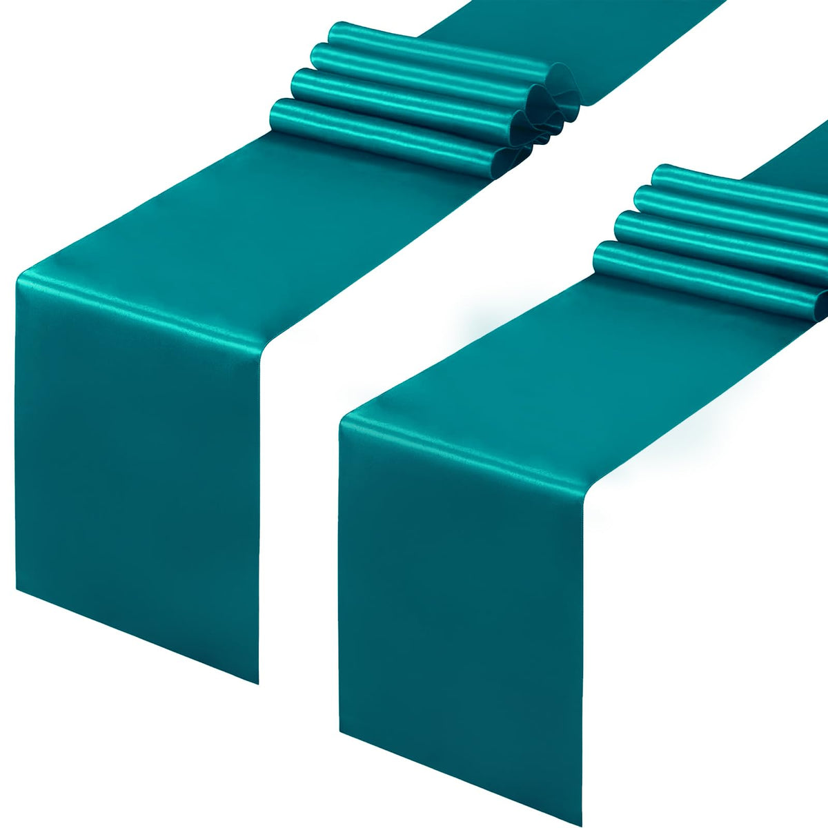 Horbaunal 12 Pack Sage Green Satin Table Runner 12 x 108 Inch