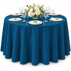 AK TRADING CO. 60 x 102-Inch Rectangular Polyester Tablecloth - Made in USA - Wrinkle-Resistant, Flame Retardant, Durable Party Table Cover, Banquet Tablecloth, Wedding Table Cover - Light Blue