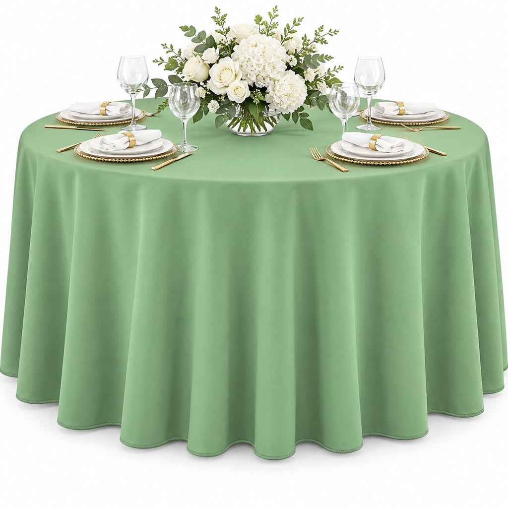 AK TRADING CO. 60 x 102-Inch Rectangular Polyester Tablecloth - Made in USA - Wrinkle-Resistant, Flame Retardant, Durable Party Table Cover, Banquet Tablecloth, Wedding Table Cover - Light Blue