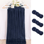 Ivory Cheesecloth Table Runner Farmhouse Fall Table Runner 10ft, 12 Pack