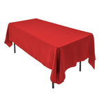 AK TRADING CO. 60 x 102-Inch Rectangular Polyester Tablecloth - Made in USA - Wrinkle-Resistant, Flame Retardant, Durable Party Table Cover, Banquet Tablecloth, Wedding Table Cover - Light Blue