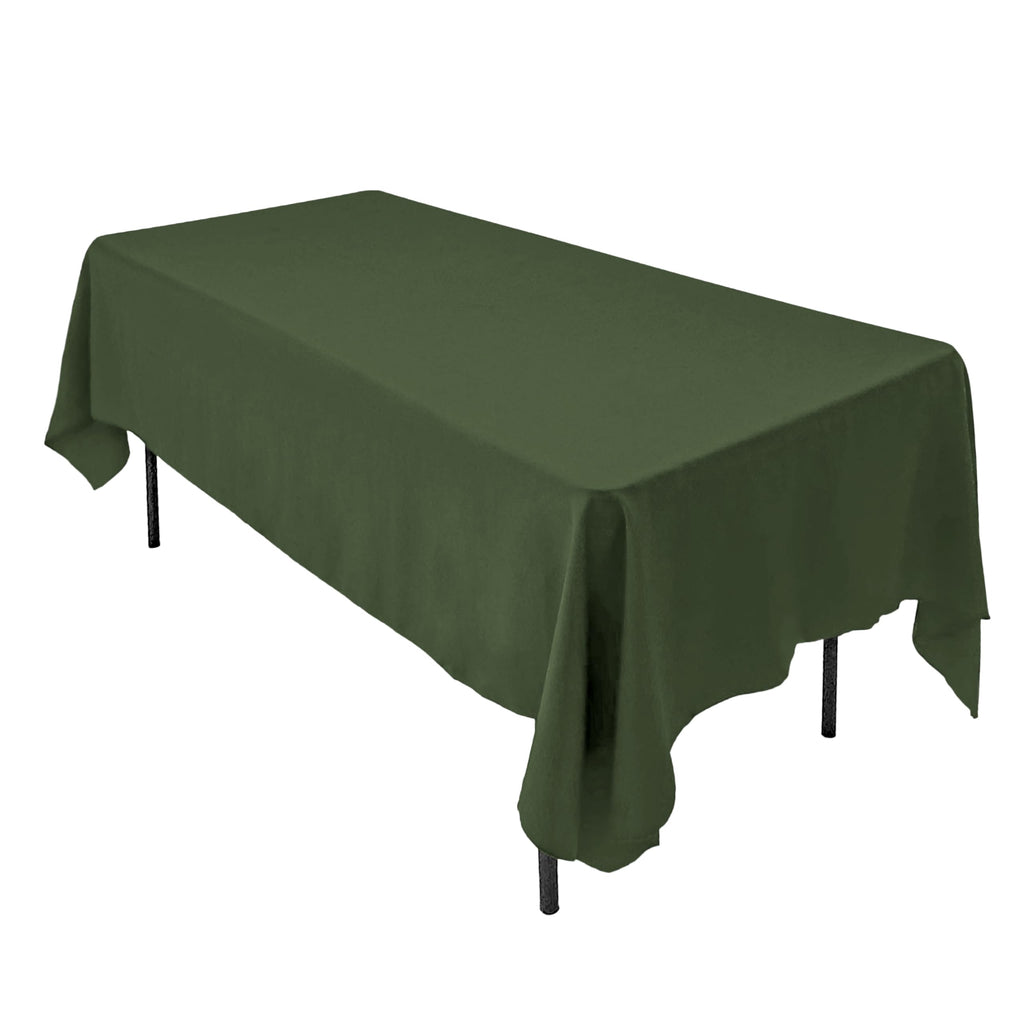 AK TRADING CO. 60 x 102-Inch Rectangular Polyester Tablecloth - Made in USA - Wrinkle-Resistant, Flame Retardant, Durable Party Table Cover, Banquet Tablecloth, Wedding Table Cover - Light Blue