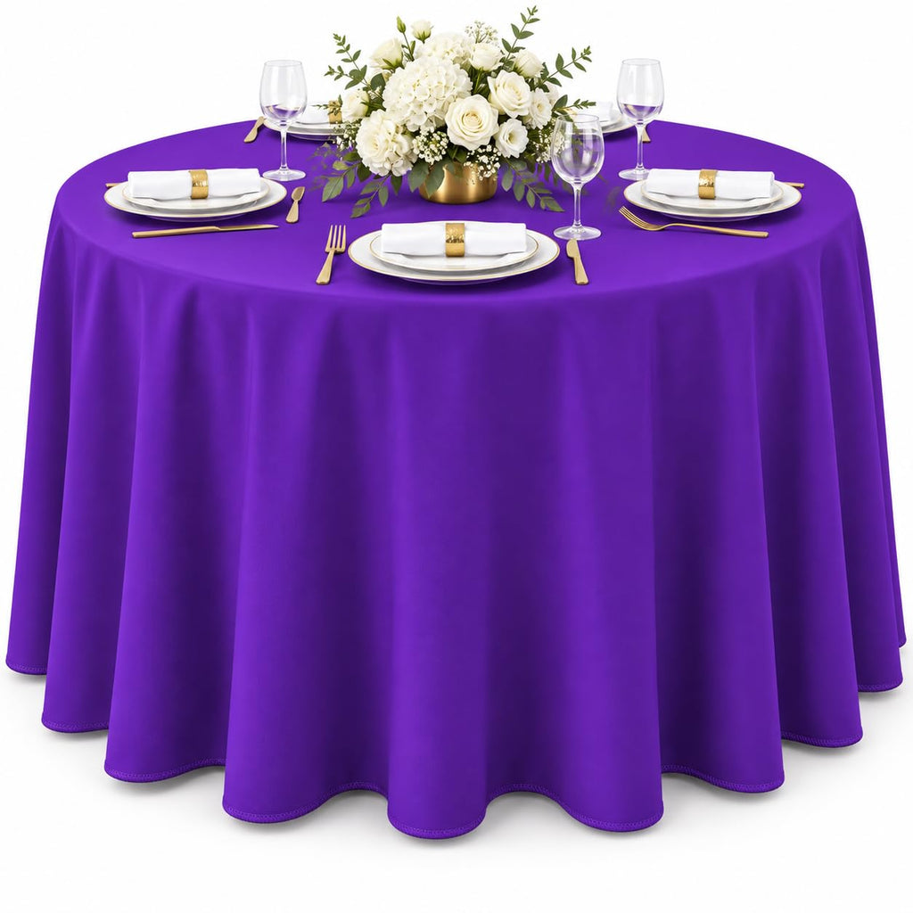 AK TRADING CO. 60 x 102-Inch Rectangular Polyester Tablecloth - Made in USA - Wrinkle-Resistant, Flame Retardant, Durable Party Table Cover, Banquet Tablecloth, Wedding Table Cover - Light Blue