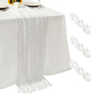 6Pack Terracotta Cheesecloth Table Runner 17x108 inch Sheer Table Runner