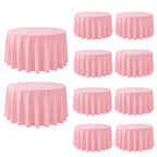 10 Pack Black Tablecloths 60 x 126 Inch for 8 Foot Rectangle Tables