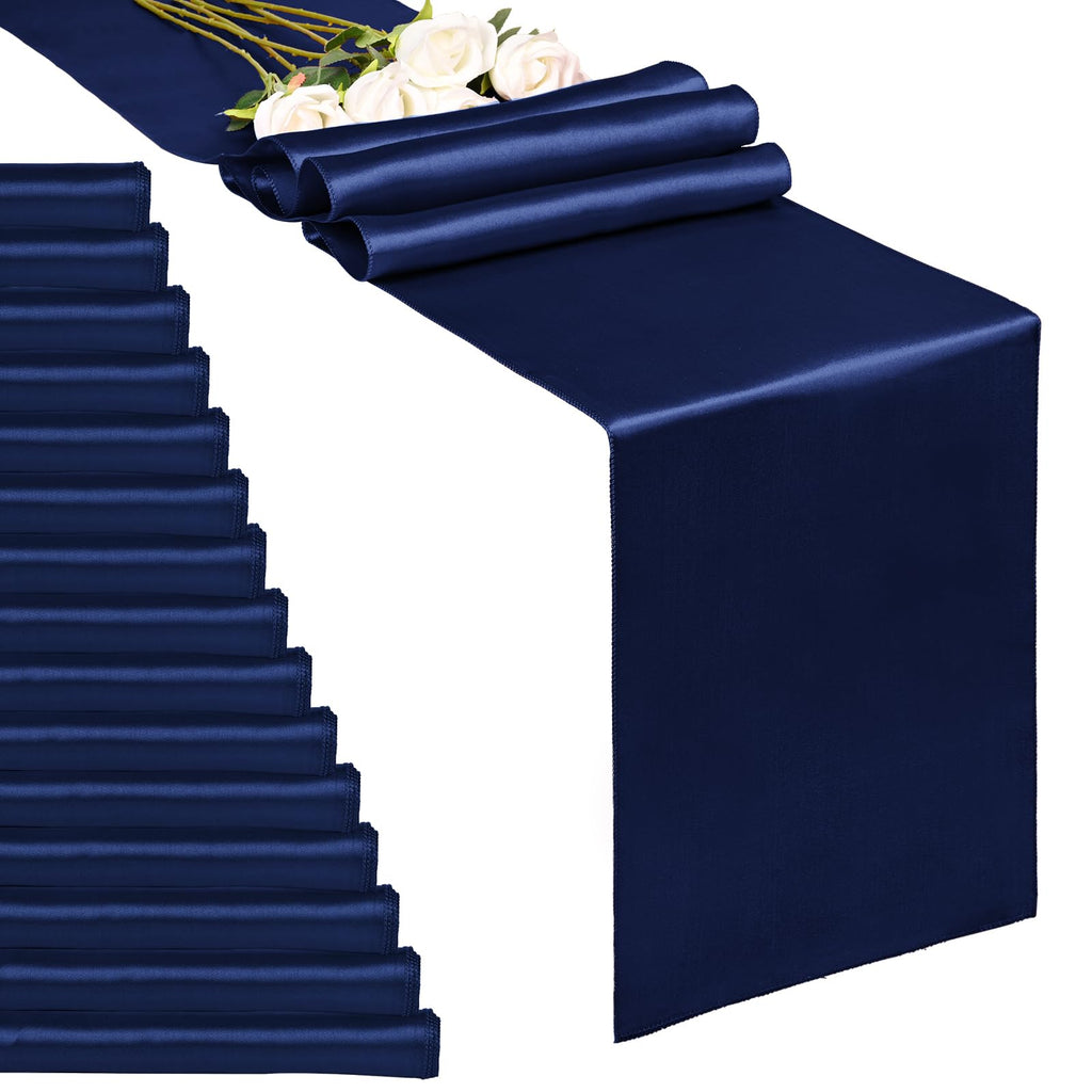 10-Pack Gold 12 x 108 inches Long Premium Satin Table Runner