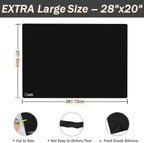 1.5MM Extra Thick Placemats Large Silicone Mat Heat Resistant Table Mat