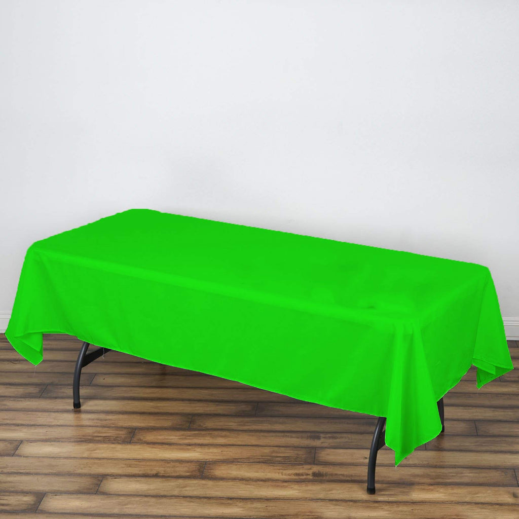 AK TRADING CO. 60 x 102-Inch Rectangular Polyester Tablecloth - Made in USA - Wrinkle-Resistant, Flame Retardant, Durable Party Table Cover, Banquet Tablecloth, Wedding Table Cover - Light Blue